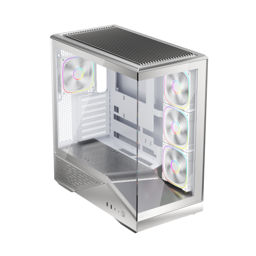 1STPLAYER GM7 ATX Mid Tower Gaming Casing Silver