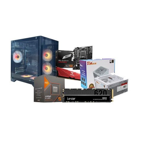 AMD Ryzen 5 8500G Processor with Radeon Graphics Budget Desktop PC