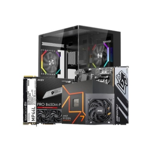 Budget PC with AMD Ryzen 7 7700 Gaming Processor