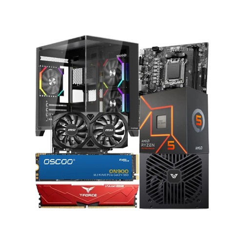 Budget PC with AMD Ryzen 5 7500F Processor