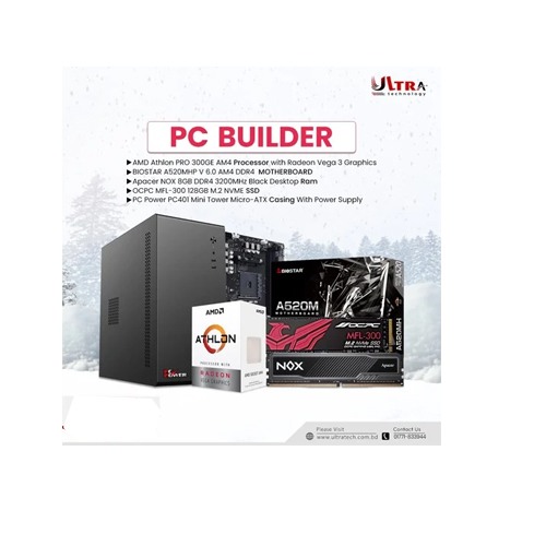 Budget pc-deal with AMD Athlon PRO 300GE AM4 Socket Desktop Processor