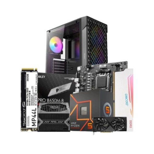 Budget PC with AMD Ryzen 5 7500F Processor