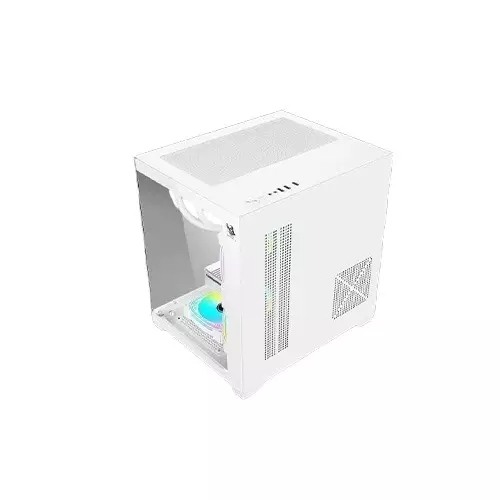 ARS LEGEND 171 V2 ARGB M-ATX Desktop Gaming Case (White)