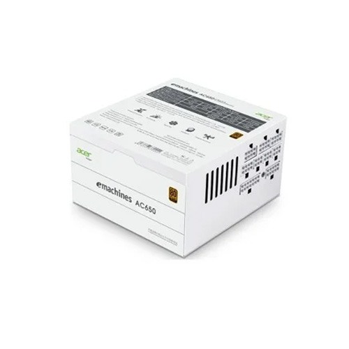 ACER AC650W WHITE 80 PLUS BRONZE FULL MODULAR POWER SUPPLY