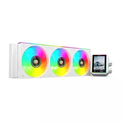 Acer Gadget ZUOOS SmartCool W360AL2.8W 360mm RGB All-in-One Liquid CPU Cooler with 2.8 Inch Display