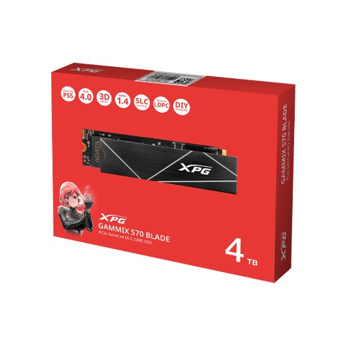 ADATA XPG GAMMIX S70 BLADE 4TB PCIe Gen4x4 nvme ssd
