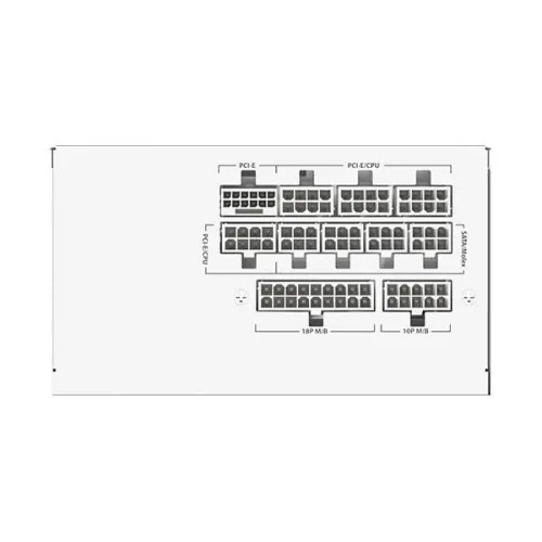 Antec GSK 850W White ATX 3.1 & PCIE 5.1 80+ Gold Full Modular Power Supply