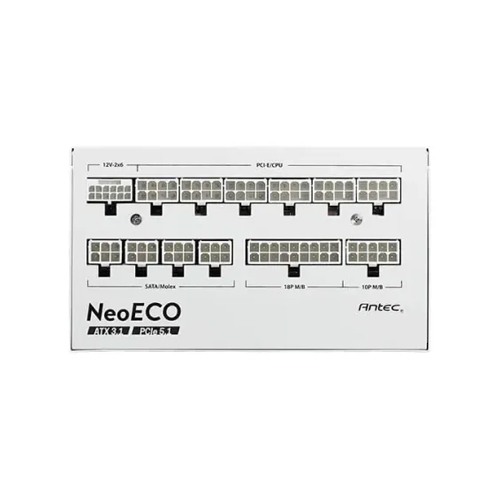 Antec NE1000G M White 1000W ATX 3.0 & PCIE 5.0 80+ Gold Full Modular Power Supply
