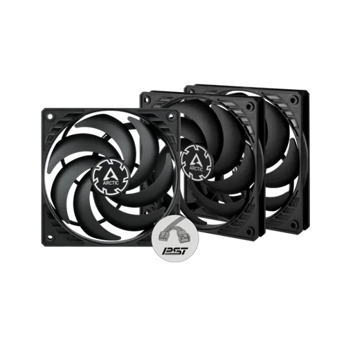 Arctic P12 Slim PWM PST 120 mm 3 Pack Casing Fan