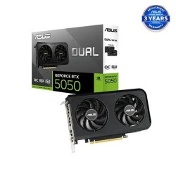 ASUS Dual GeForce RTX 5050 8GB GDDR6 OC Edition Graphics Card