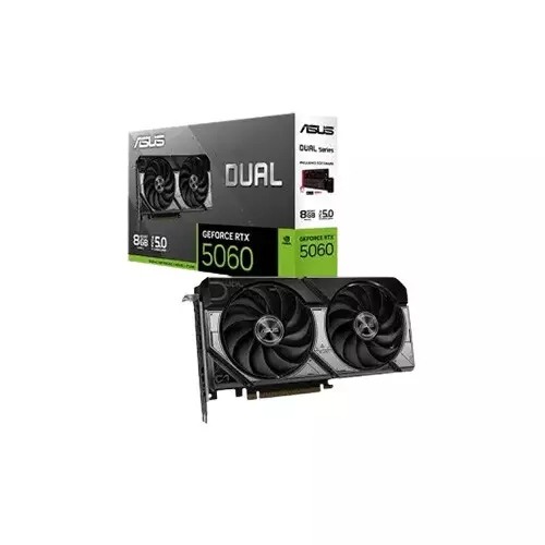 ASUS Dual GeForce RTX 5060 8GB GDDR7 OC Edition Graphics Card 