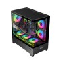 CARBONO GAMING THUNDER BOLT ULTRA GAMING MID TOWER CASING (Black)