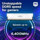 Crucial Pro 16GB 6400mhz DDR5  OC Gaming Ram (White)