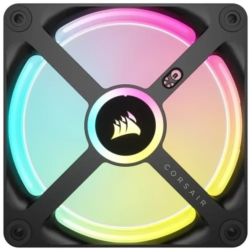 Corsair iCUE LINK QX120 RGB 3 in 1 120mm PWM Case Fan Starter Kit with iCUE LINK System Hub