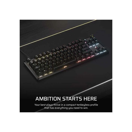 CORSAIR K70 Core TKL RGB Wired Black Mechanical Gaming Keyboard #CH-911911E-NA