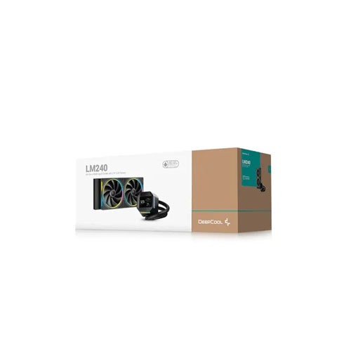 DeepCool LM240 BK 240mm ARGB Liquid CPU Cooler With Display