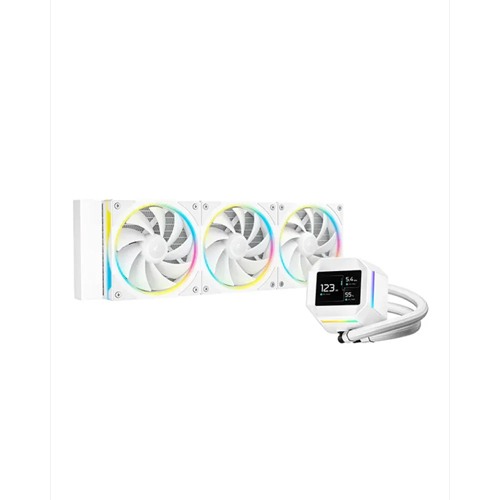 Deepcool LM360 ARGB Liquid Cooler with Mini LCD Screen white