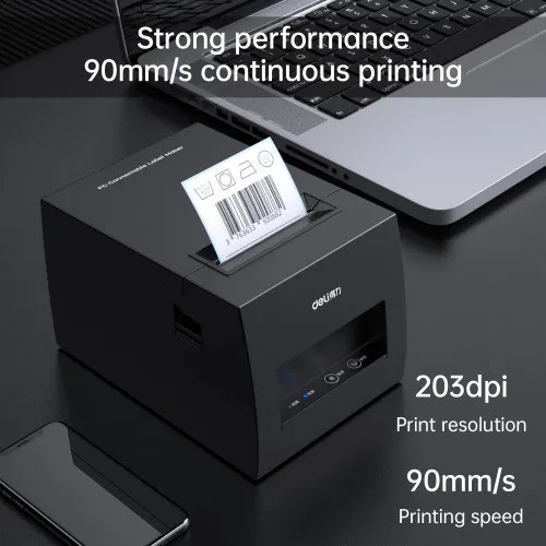 Deli E886BW Receipt & Label Printer