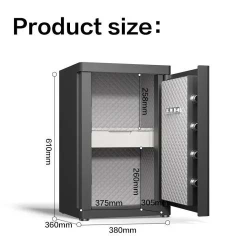 Deli ET594 Fingerprint Password Digital Safe Box / Locker / Vault