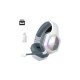 EKSA E1000 WT Noise Cancelling 7.1 True Wireless Surround Sound Gaming Headset (White)