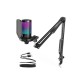 FIFINE AmpliGame A6T RGB USB Condenser Microphone With Boom Arm