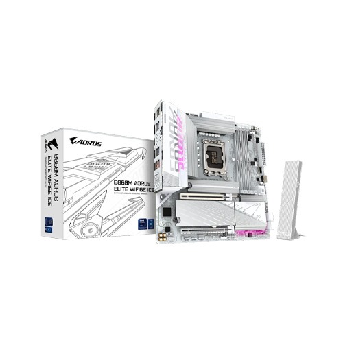 GIGABYTE B860M A ELITE WF6E ICE INTEL MOTHERBOARD