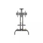 Kaloc KLC-150/B 32-75 Inch Black Adjustable Mobile TV Trolley For IFP