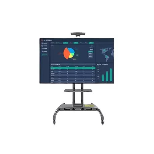 Kaloc KLC-150/B 32-75 Inch Black Adjustable Mobile TV Trolley For IFP