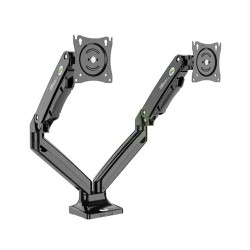 Kaloc DS110-2 17-33 Inch Dual Monitor Arm Gas-Strut Flexi Desk Mount Stand