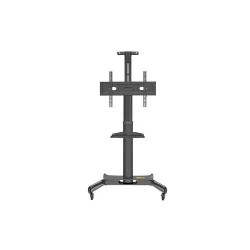 Kaloc KLC-161/B 32-55 Inch Black Adjustable Mobile TV Trolley For IFP