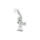 KALOC KLC-DS160-2/S 22-32 Inch Dual Arm Two Screen Monitor Silver Mount Stand
