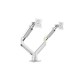 KALOC KLC-DS160-2/S 22-32 Inch Dual Arm Two Screen Monitor Silver Mount Stand