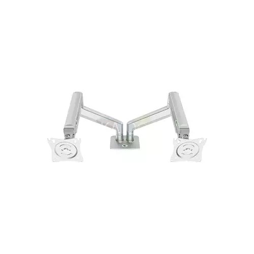 KALOC KLC-DS160-2/S 22-32 Inch Dual Arm Two Screen Monitor Silver Mount Stand