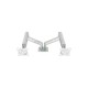 KALOC KLC-DS160-2/S 22-32 Inch Dual Arm Two Screen Monitor Silver Mount Stand