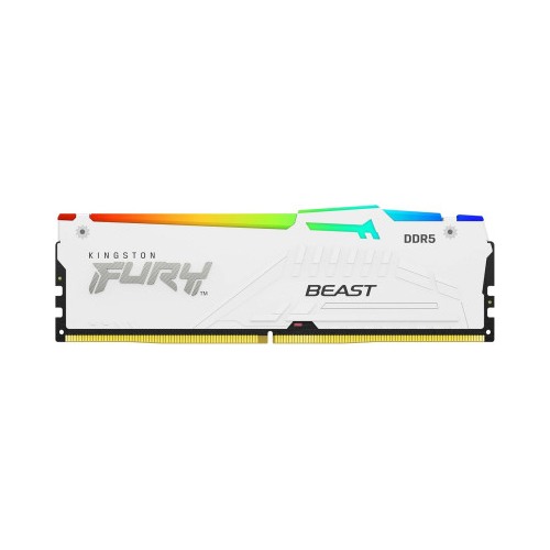 Kingston FURY Beast RGB 32GB 6000Mhz DDR5 Desktop RAM White