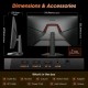 KOORUI G2421V 23.8 Inch IPS QHD 180Hz Gaming Monitor