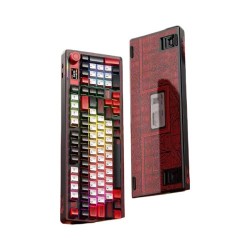 LINGBAO K98 Pro Tri-Mode Mechanical Keyboard – Flame Scale Tenghui