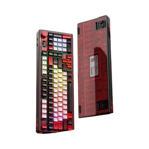 LINGBAO K98 Pro Tri-Mode Mechanical Keyboard – Flame Scale Tenghui