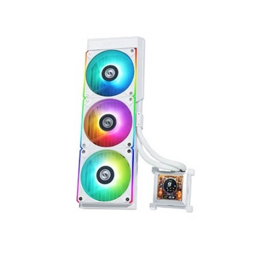 Lian Li Hydroshift LCD 360 RGB Liquid CPU Cooler - White
