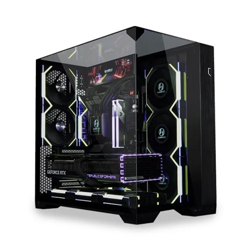 Lian Li O11 VISION COMPACT Black ATX Mini Tower Gaming Case