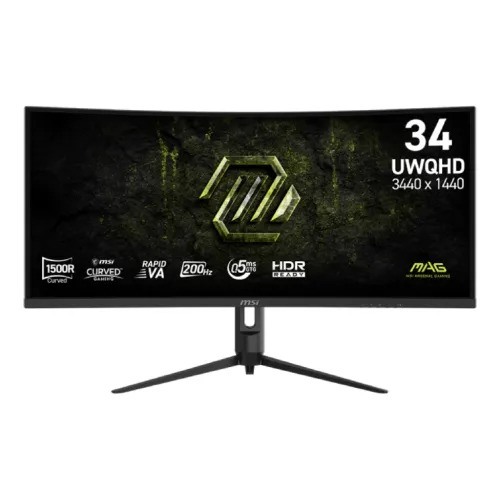 MSI MAG 342CQRF E20 34 Inch UWQHD 200Hz VA Curved Gaming Monitor