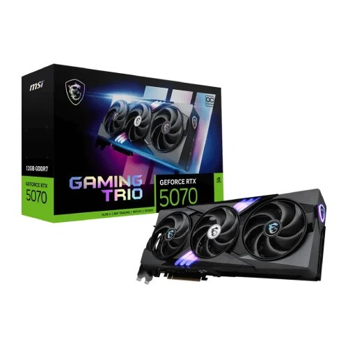 MSI GeForce RTX 5070 GAMING TRIO OC 12GB GDDR7 Graphics Card