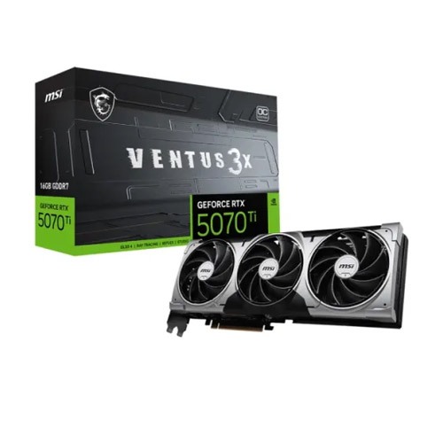 MSI GeForce RTX 5070 Ti  VENTUS 3X OC 16GB GDDR7 Graphics Card