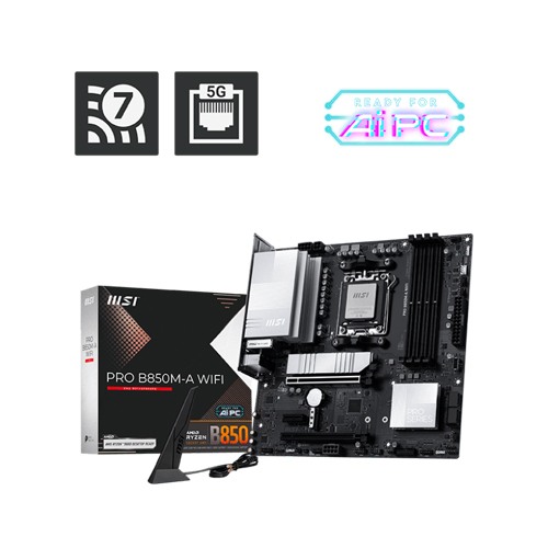MSI PRO B850M-A WIFI AM5 mATX Motherboard
