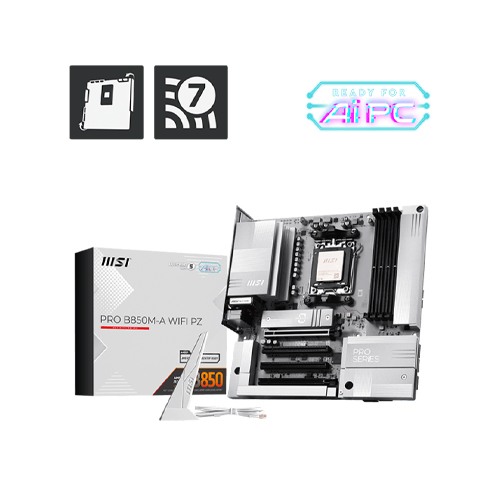 MSI PRO B850M-A WIFI PZ mATX AM5 Motherboard