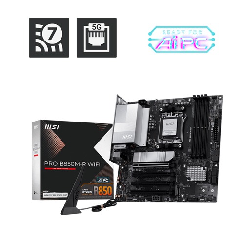 MSI PRO B850M-P WIFI AM5 DDR5 Motherboard