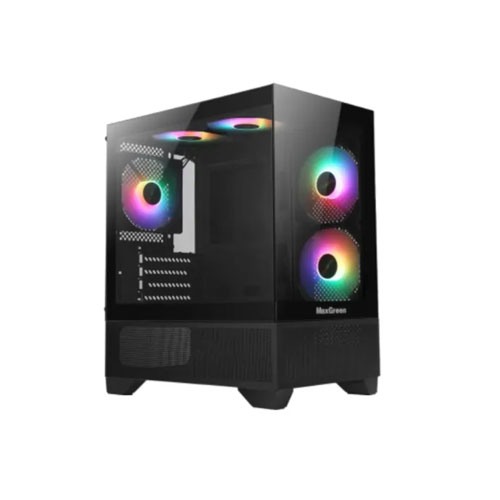 MaxGreen Panora PS5 Mid-Tower M-ATX Gaming Casing With 200W PSU