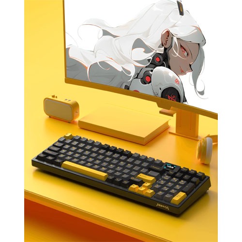 MONKA 3098 PRO V2 Tri Mode RGB Hot swappable Mechanical Keyboard