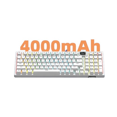 MONKA 3098 PRO V2 Tri Mode RGB Hot swappable Mechanical Keyboard