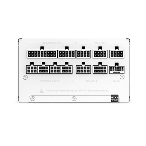 NZXT C850 850 Watt 80 Plus Gold ATX 3.1 Full-Modular Power Supply - White